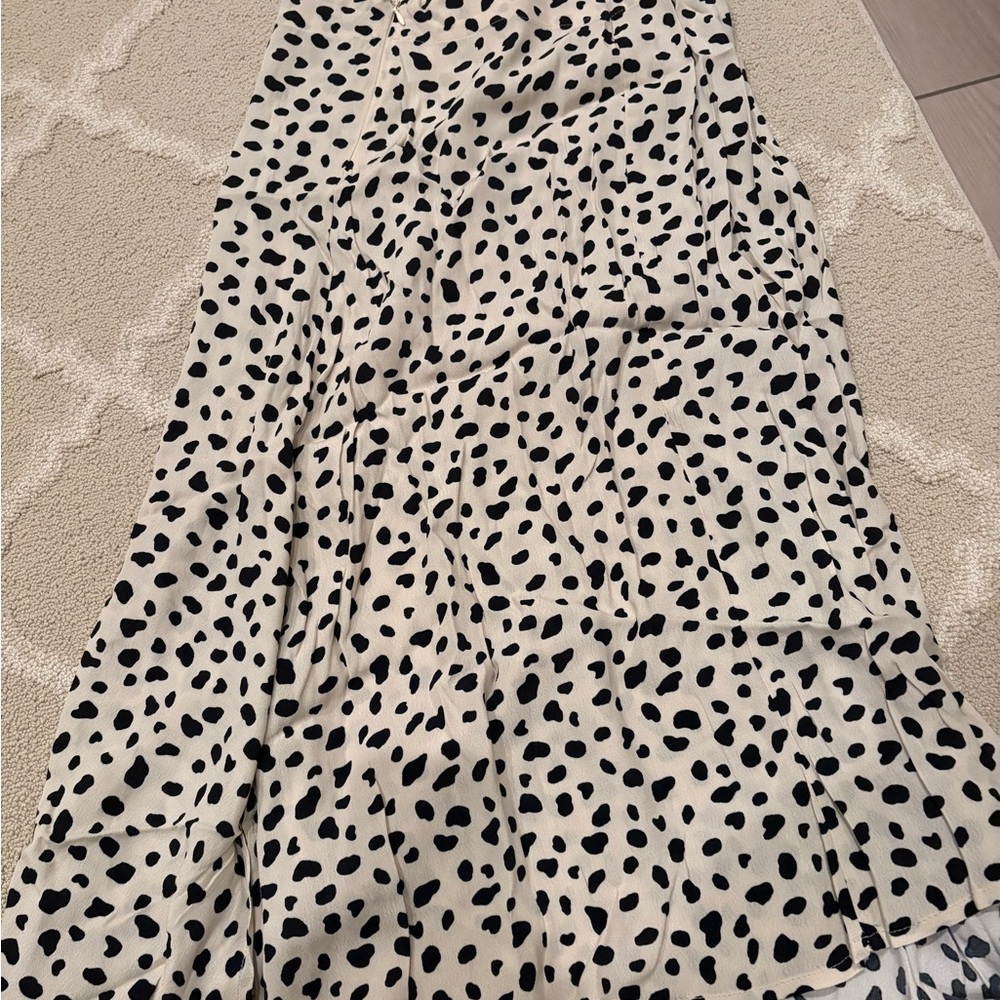 Black and White Polka Dot Skirt